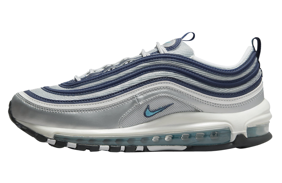 Nike Air Max 97 Metallic Silver Chlorine Blue