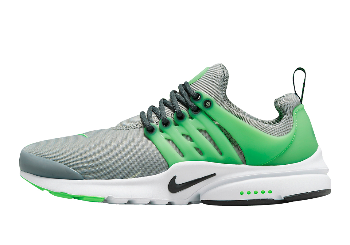 Nike Air Presto GS Light Smoke Grey Green Strike