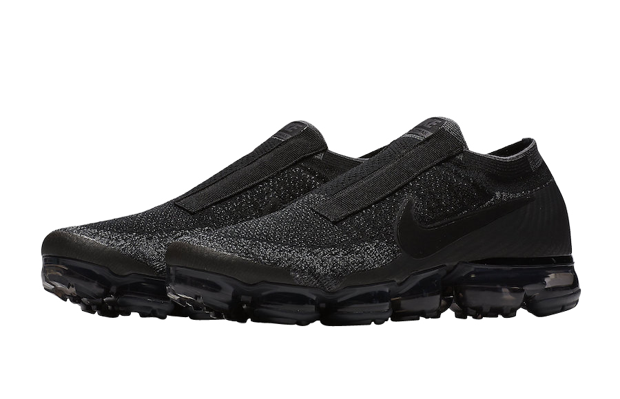 Nike vapormax triple black laceless online