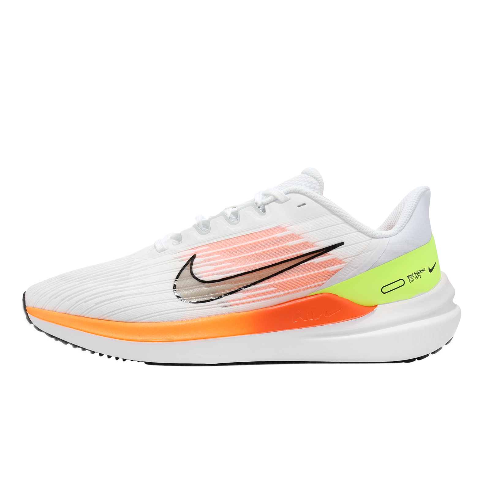 Nike Air Winflo 9 White Total Orange - Oct 2022 - DD6203100