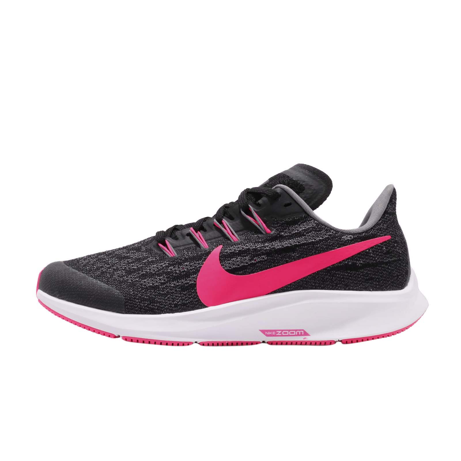 Nike Air Zoom Pegasus 36 GS Black Hyper Pink Gunsmoke