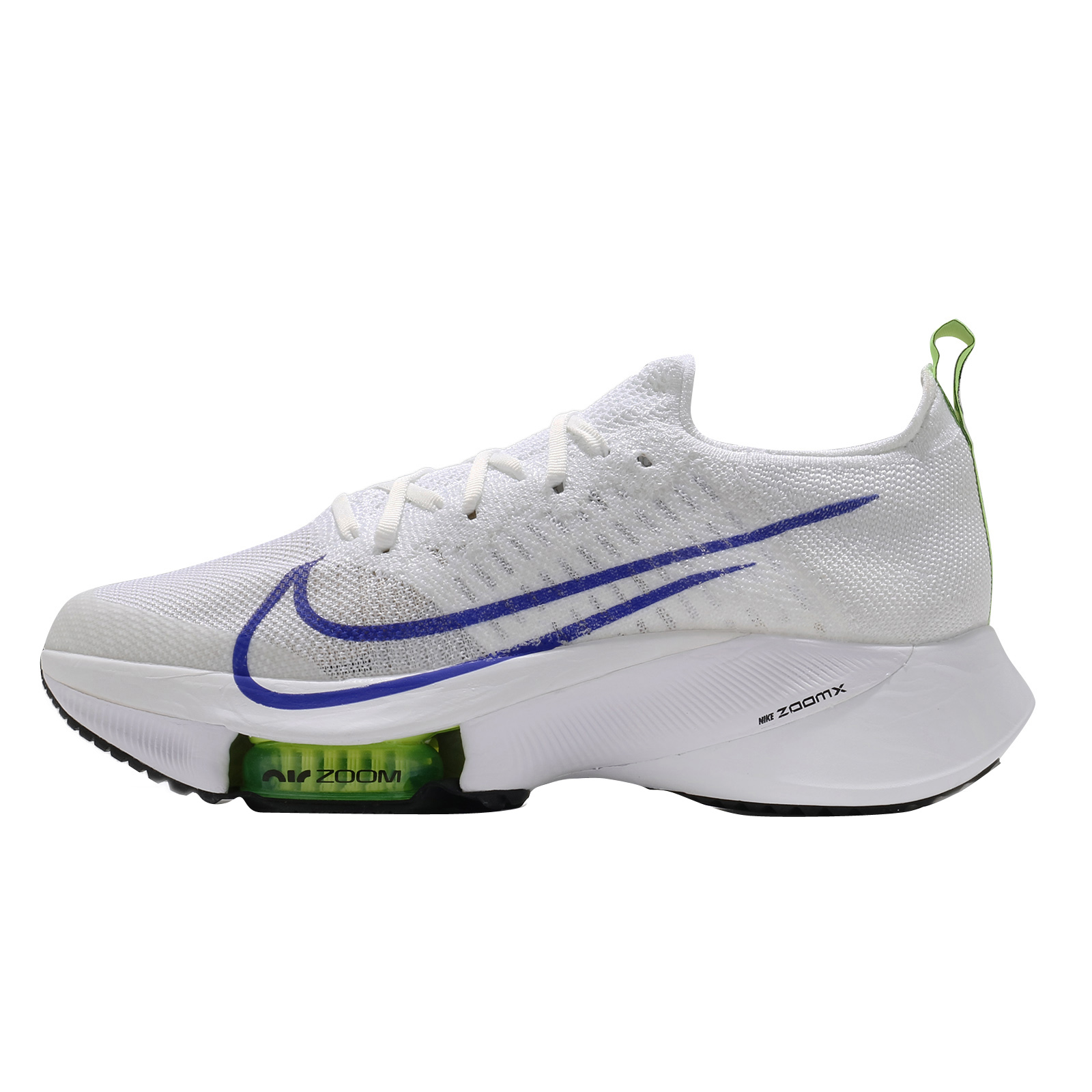 Nike Air Zoom Tempo Next% Flyknit White Racer Blue Volt