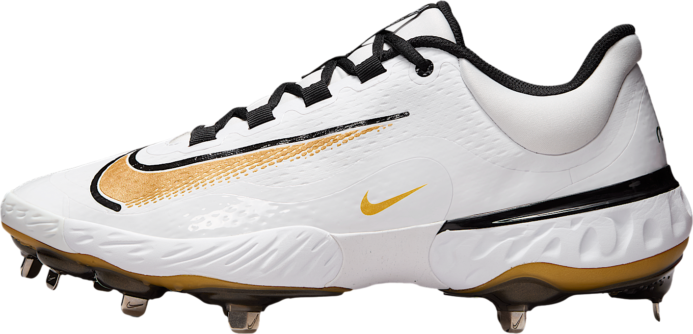 Nike Alpha Huarache Elite 4 Low White / Black / Metallic