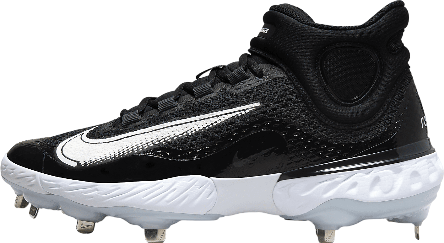 Nike Alpha Huarache Elite 4 Mid Black / Dark Smoke Grey 