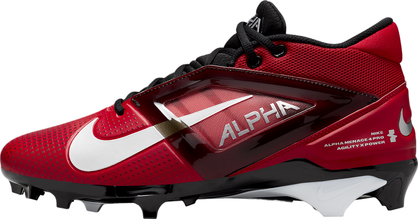 Nike Alpha Menace 4 Pro University Red / Metallic Silver