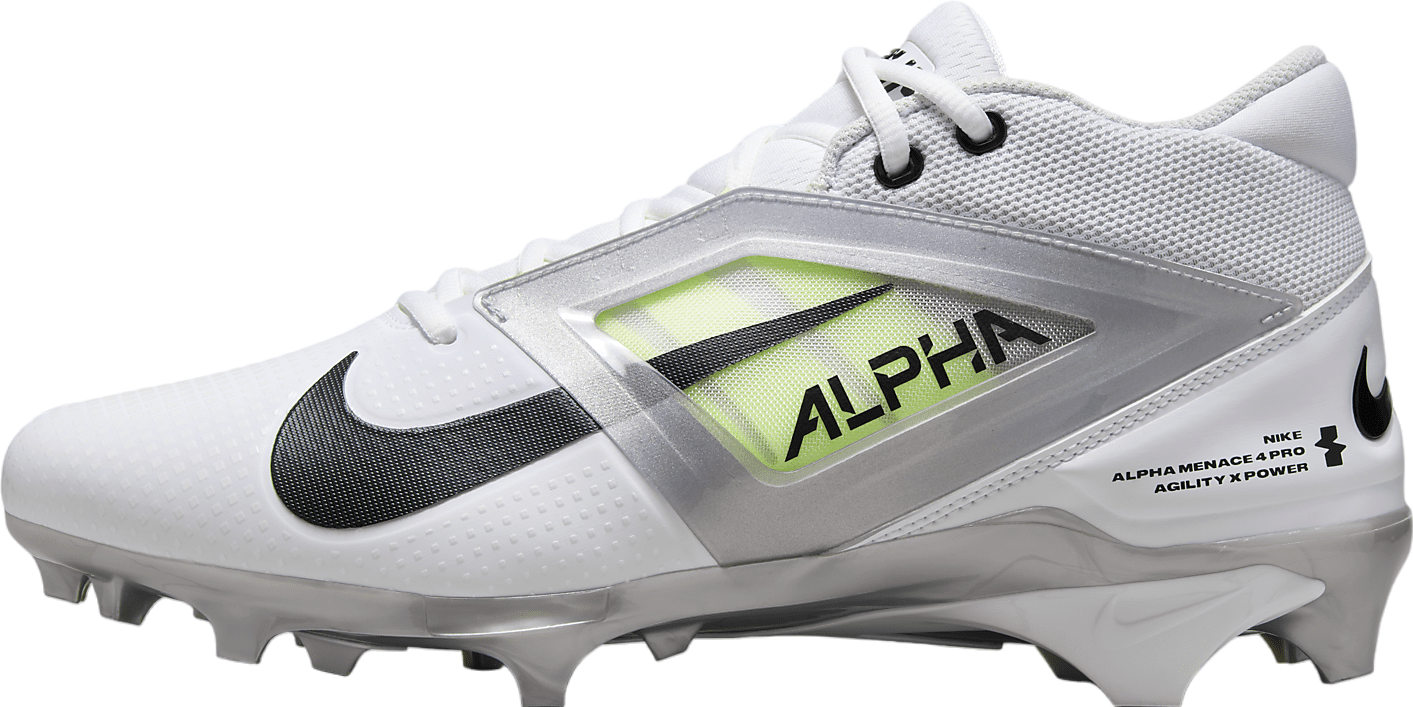 Nike Alpha Menace 4 Pro White / Metallic Silver - Mar 2024