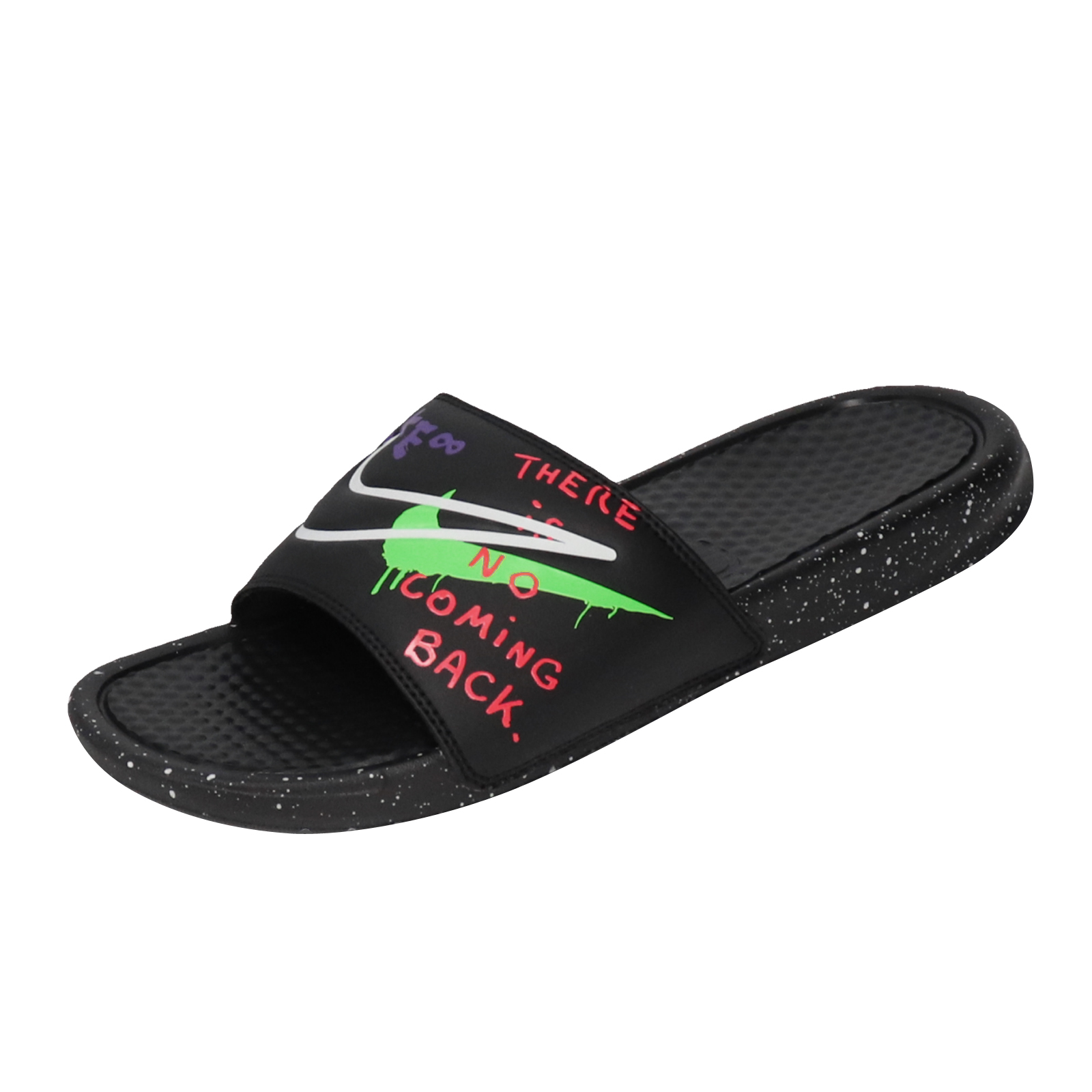 Nike Benassi JDI Print Black Voltage Purple