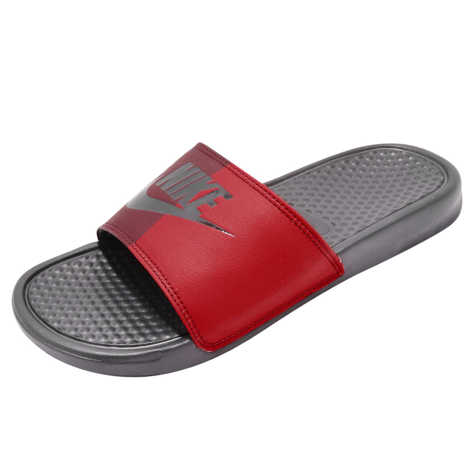 Nike Benassi JDI Slide Anthracite University Red