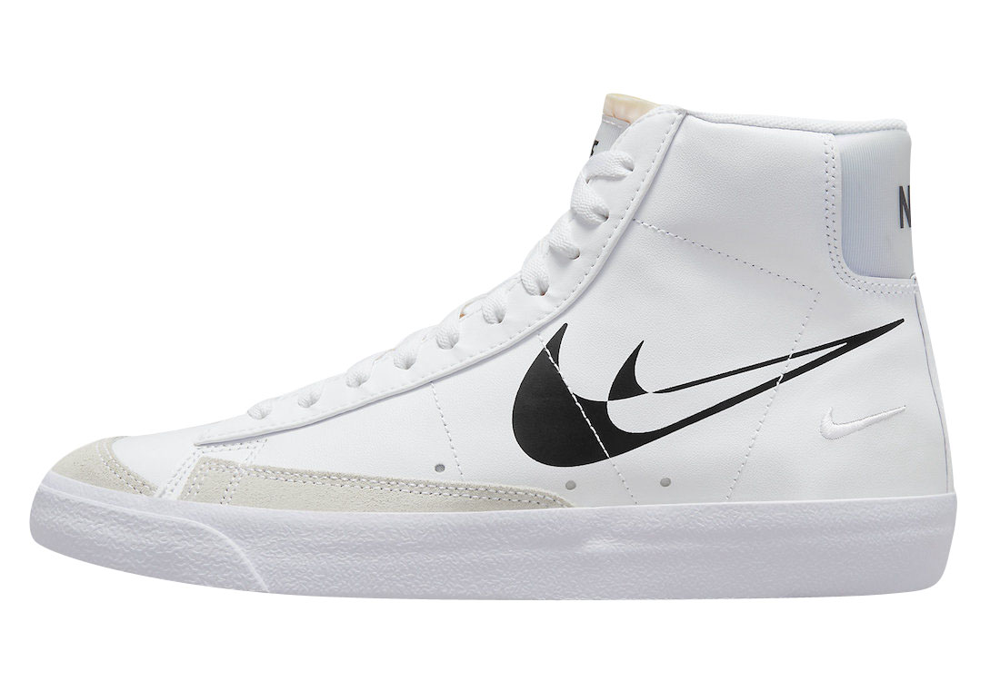 Nike Blazer Mid 77 Double Swooshes White Black