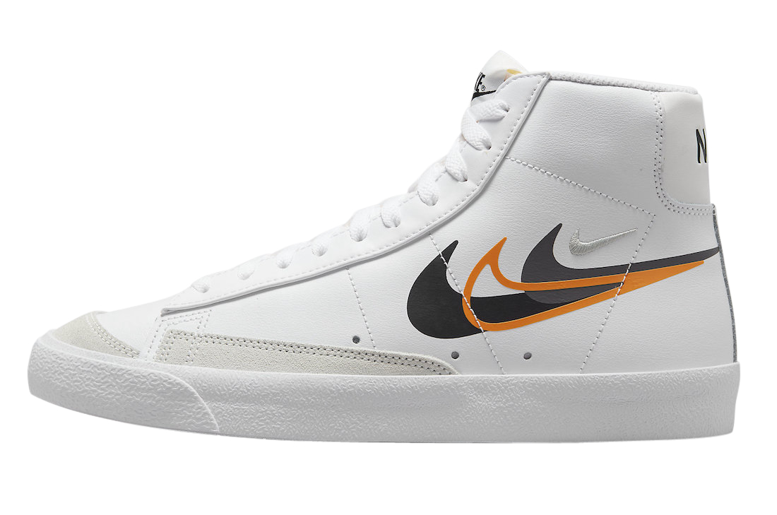 Nike Blazer Mid Multi Swoosh White Black