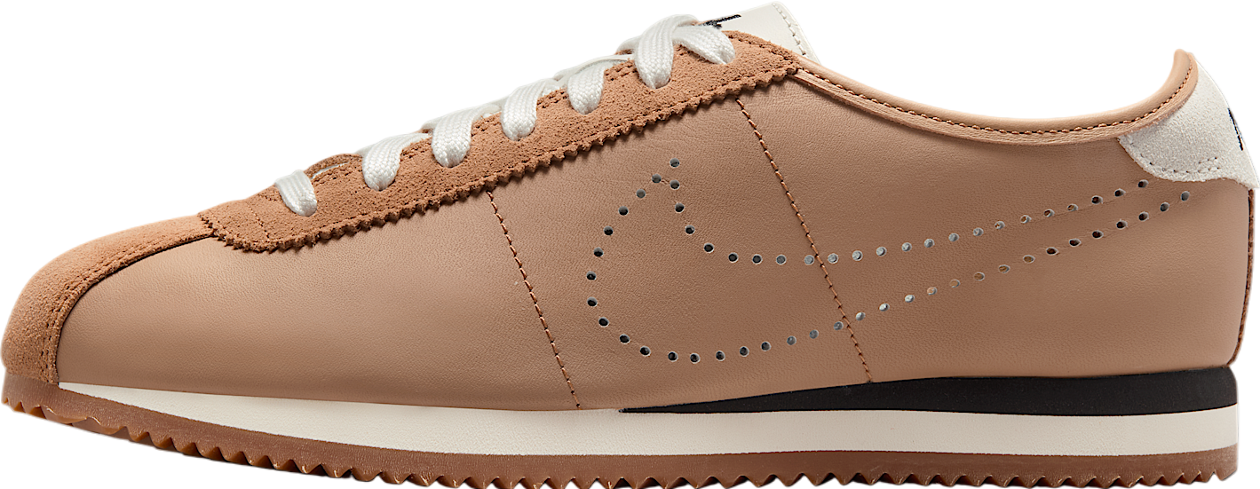 国内配送 NIKE W CORTEZ LT PALE SHALE/SAIL Nike Cortez Leather Pale Shale Sail Perforated Swoosh