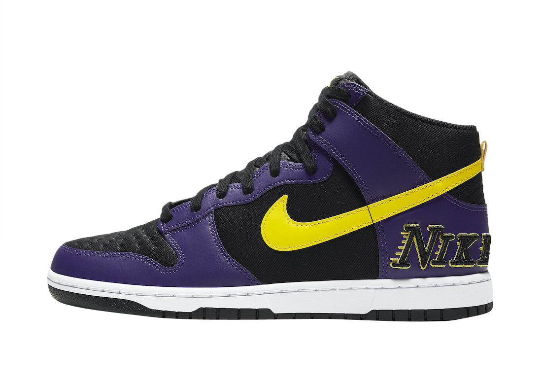 Nike Dunk High EMB Lakers