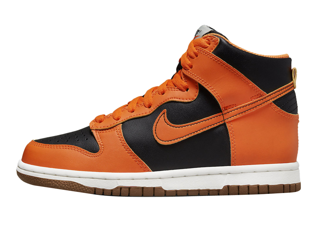 Nike Dunk High GS Black Orange - Aug 2022 - DB2179-004