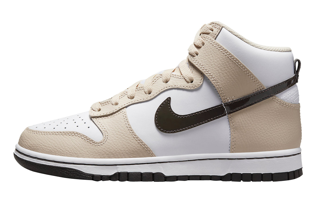 Nike Dunk High White Tan Brown