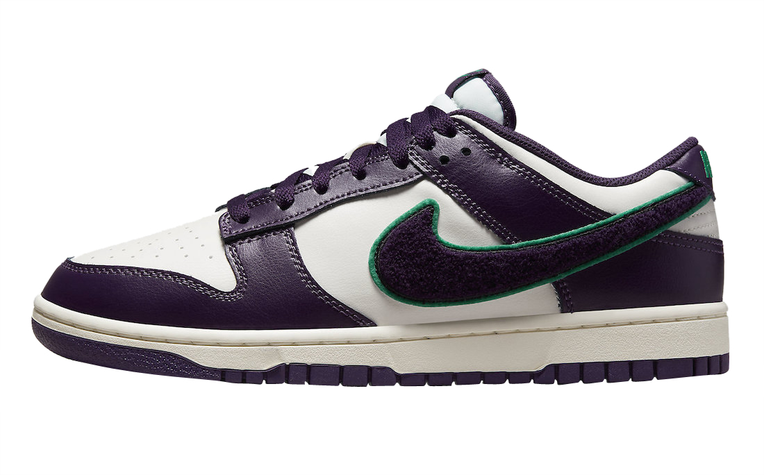 Nike Dunk Low Chenille Swoosh Grand Purple