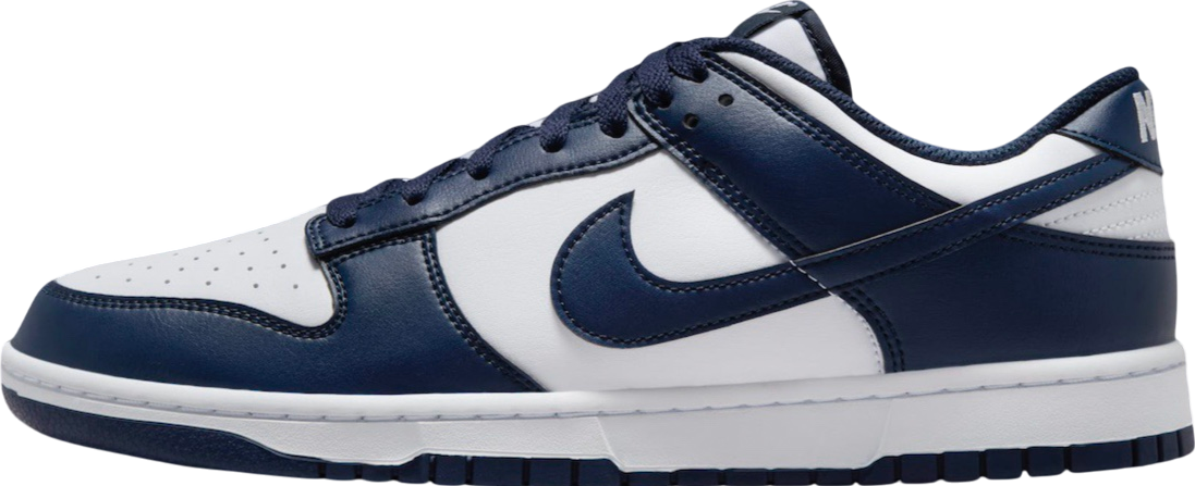 Nike Dunk Low White / Midnight Navy