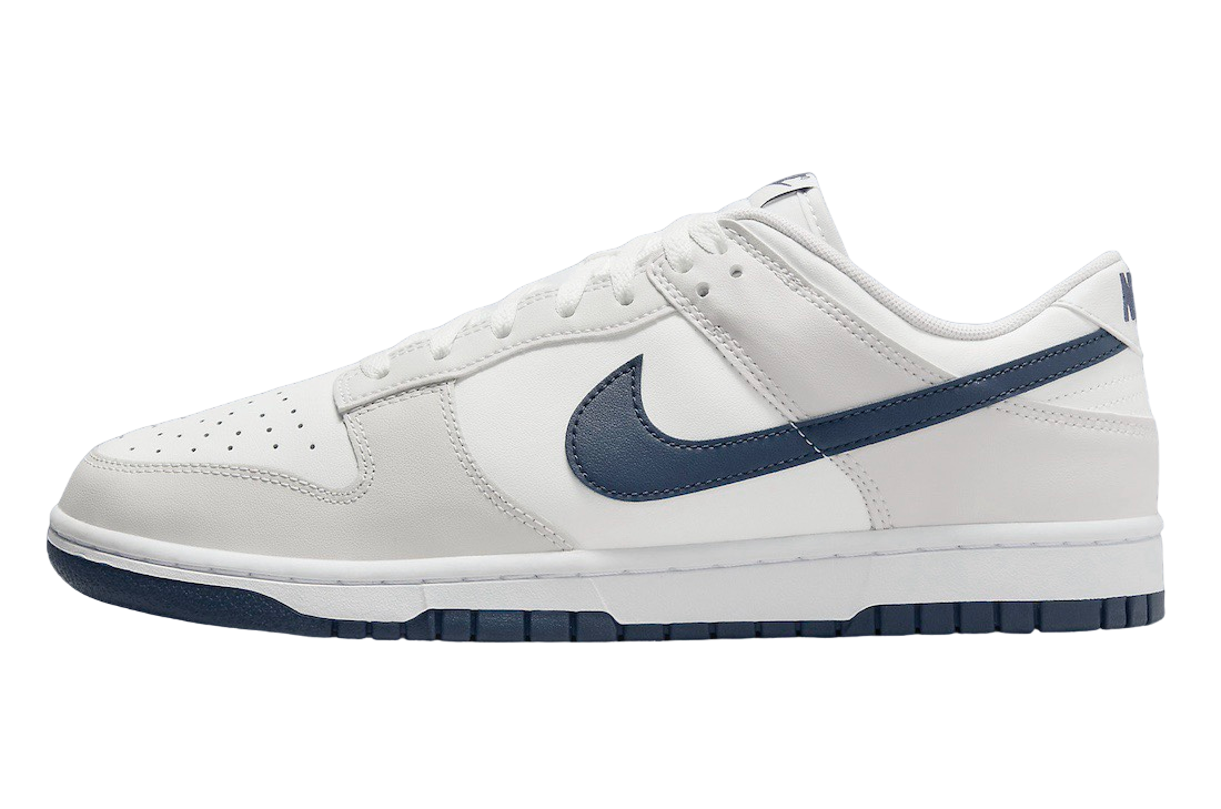 Nike Dunk Low White Midnight Navy