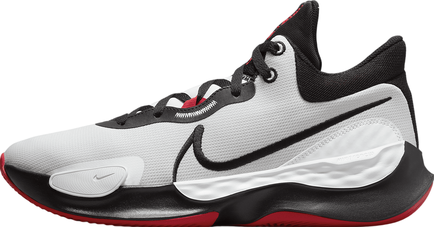 Nike Men\'s Elevate 3 Basketball Sneakers White/Safety Orange/Malachite Size 9.5 Nike Nike Men main image 4