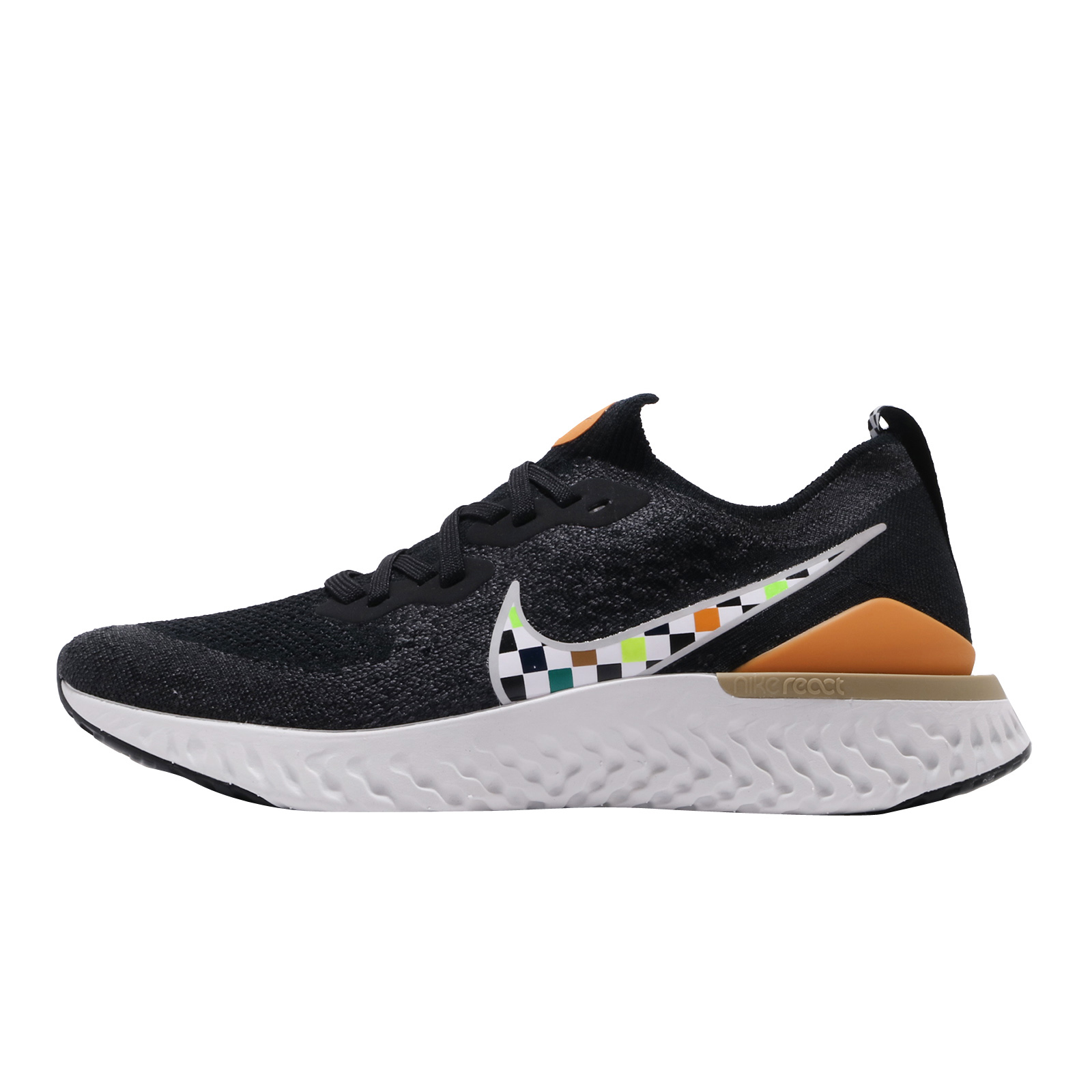 Nike Epic React Flyknit 2 Black Multicolor