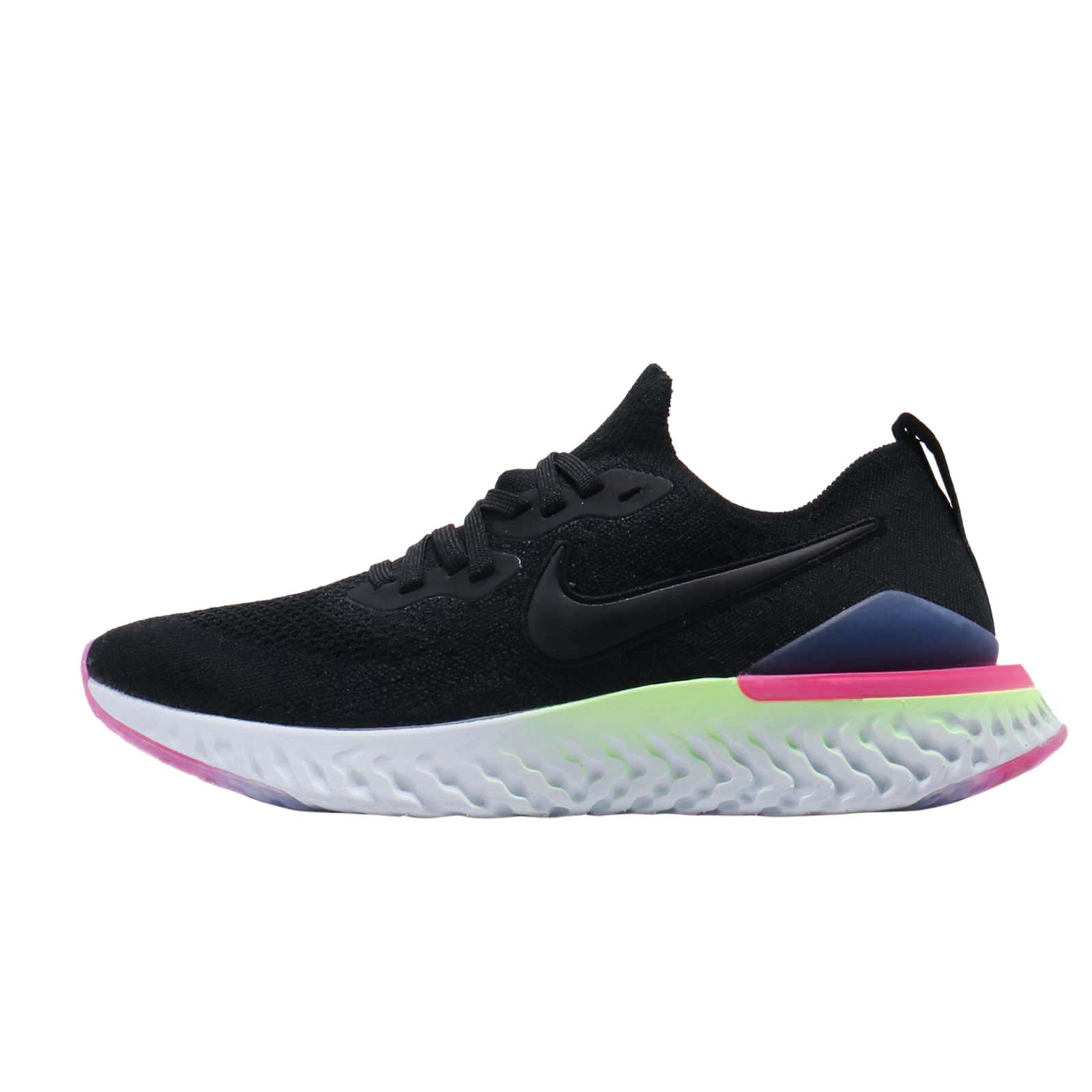 Nike epic react flyknit 2 black hyper jade best sale