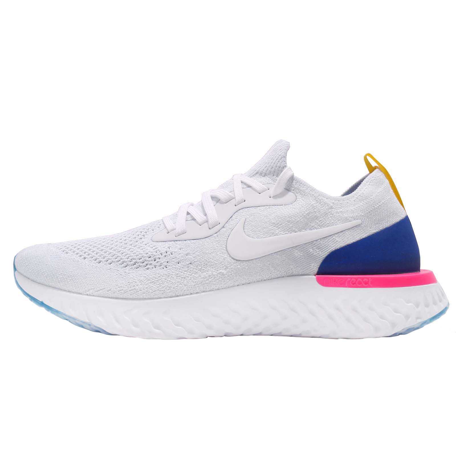 Nike Epic React Flyknit White Racer Blue