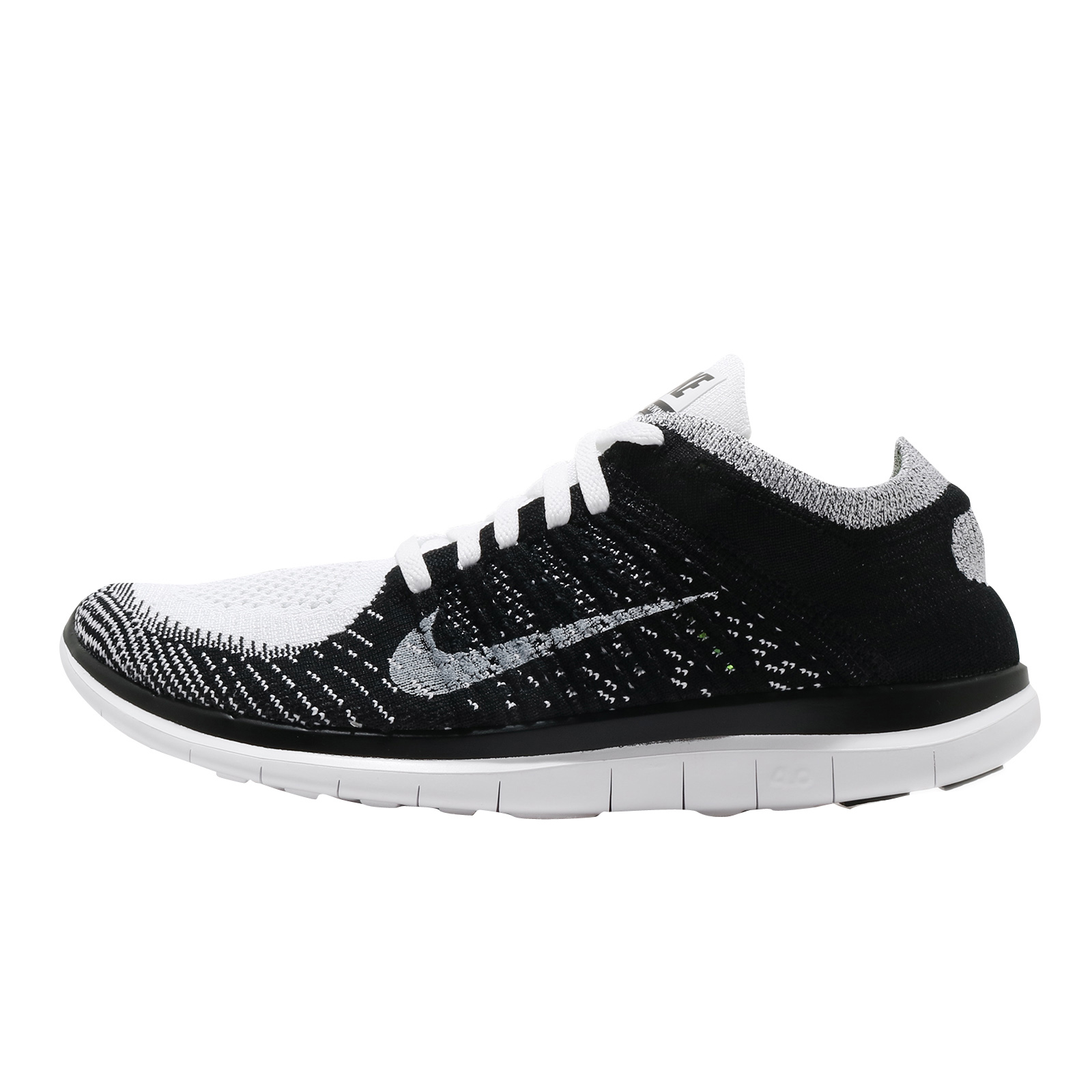 Nike Free 4.0 Flyknit White Black Volt