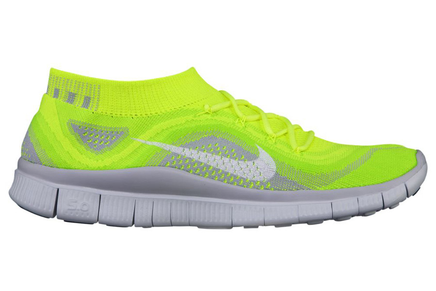 Nike Free Flyknit Volt White Electric Green Wolf Grey Aug 2013 615805713 KicksOnFire