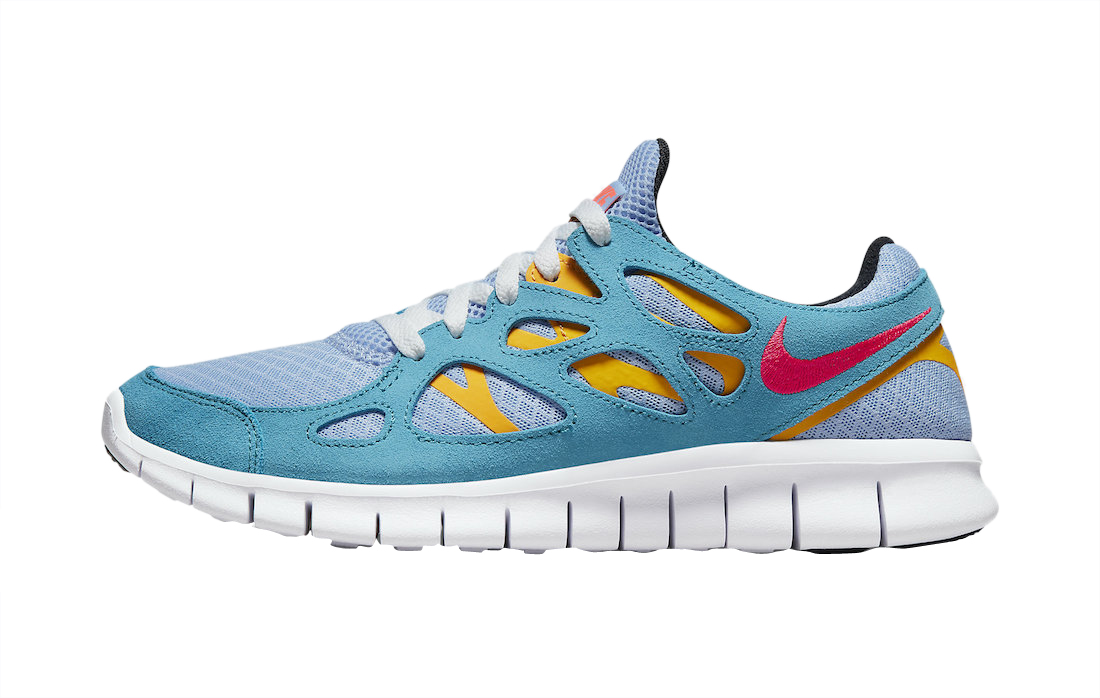 Nike Free Run 2 Bright Blue Yellow