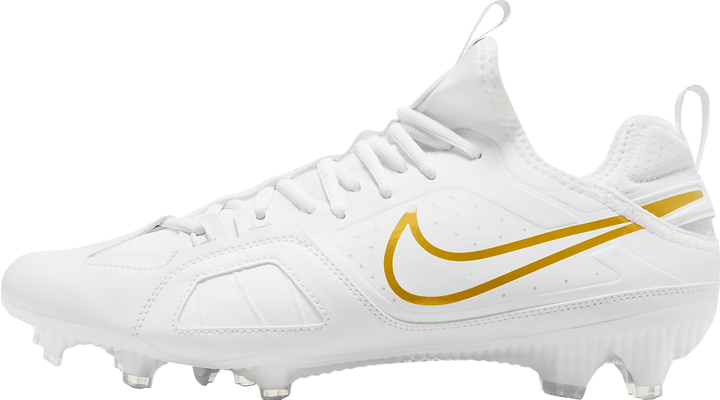 Nike Huarache 9 Varsity LAX White / Metallic Vivid Gold