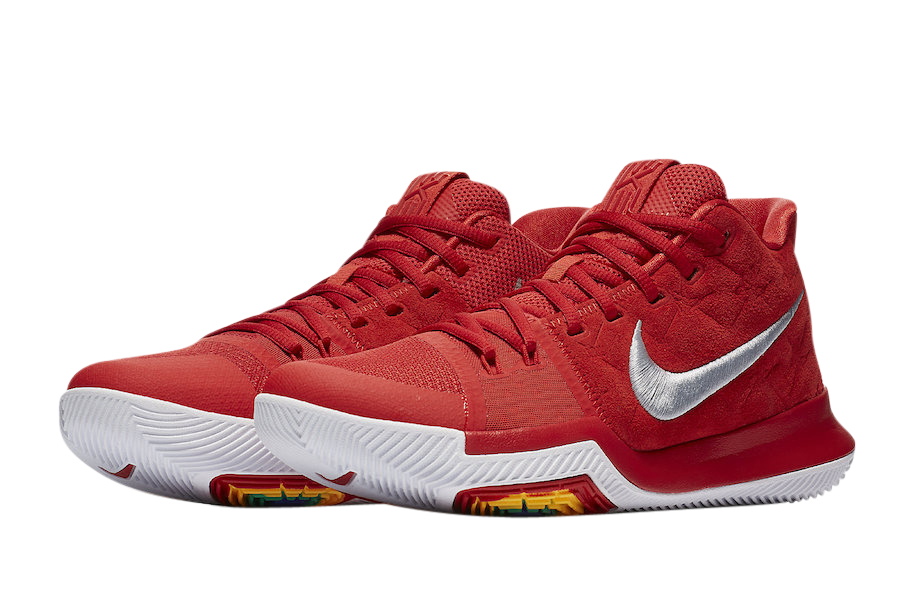 Nike Kyrie 3 University Red Suede