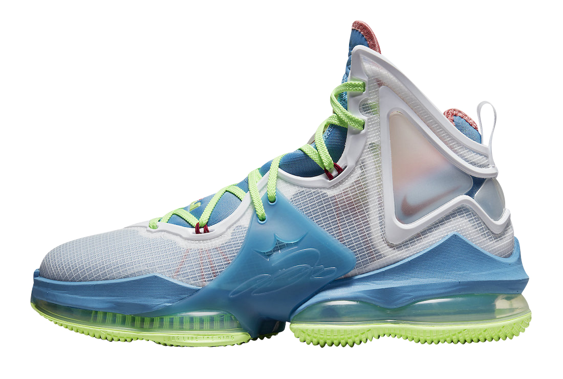 Nike LeBron 19 Neon Green Blue