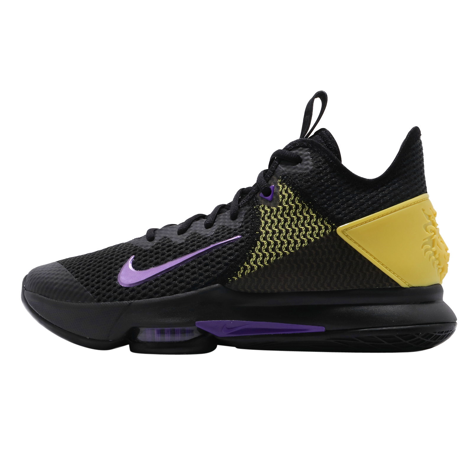 Nike LeBron Witness 4 EP Black Voltage Purple Opti Yellow