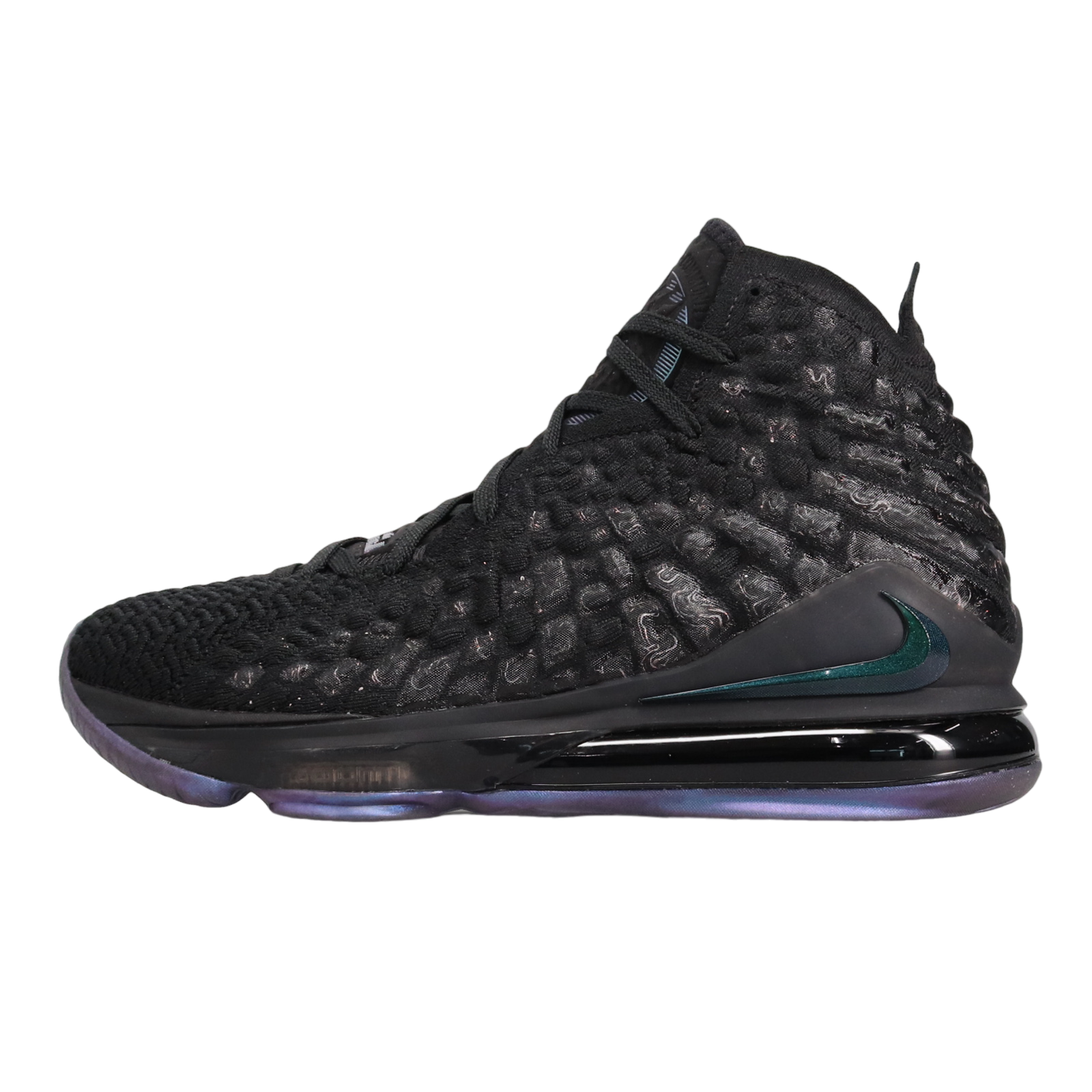 シューズ(男性用) Lebron XVII (17) Black Noir Nike Shoe Men's Size 8 Lebron 17 Low Top EP Black Red Grey