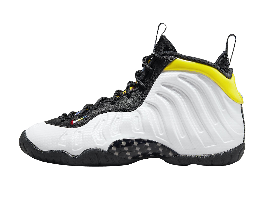 Nike Little Posite One White Black Yellow