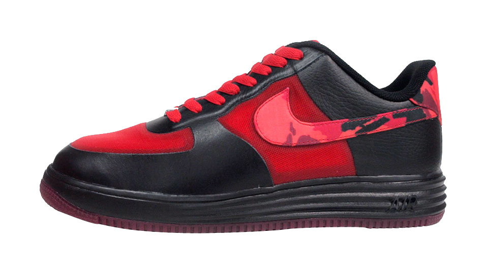 Nike Lunar Force 1 Fuse Leather - Hyper Red / Noble Red - Black