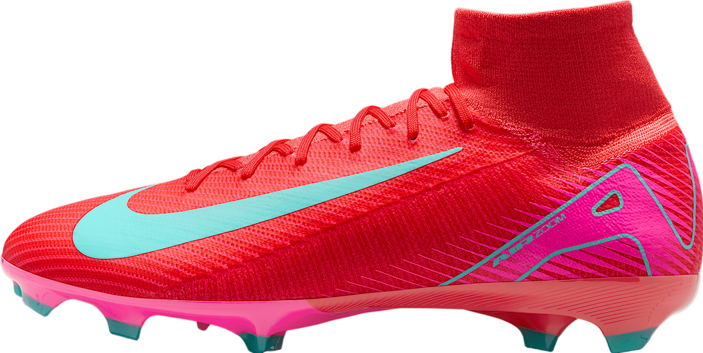 Nike Zoom Mercurial Superfly 10 Pro Fg Magic Flamingo Total Crimson HF9433-600 Nike Zoom Mercurial Superfly 10 Pro FG Scary Good Pack  main image 4