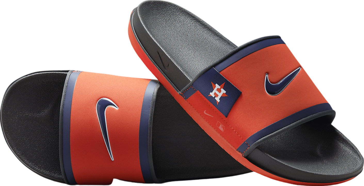 Nike Offcourt Slide (Houston Astros) Team Orange / Dark Smoke Grey