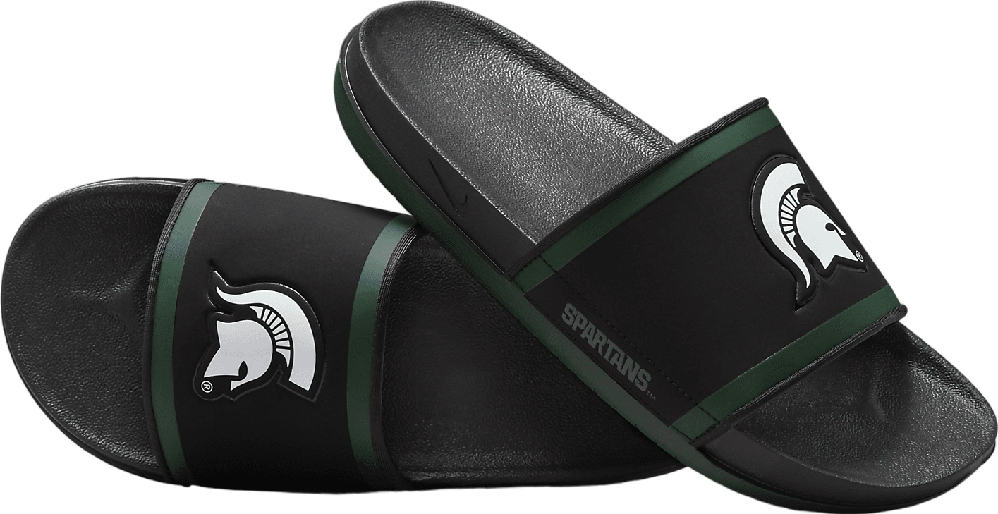 Nike Offcourt Slide (Michigan State) Black / Pro Green