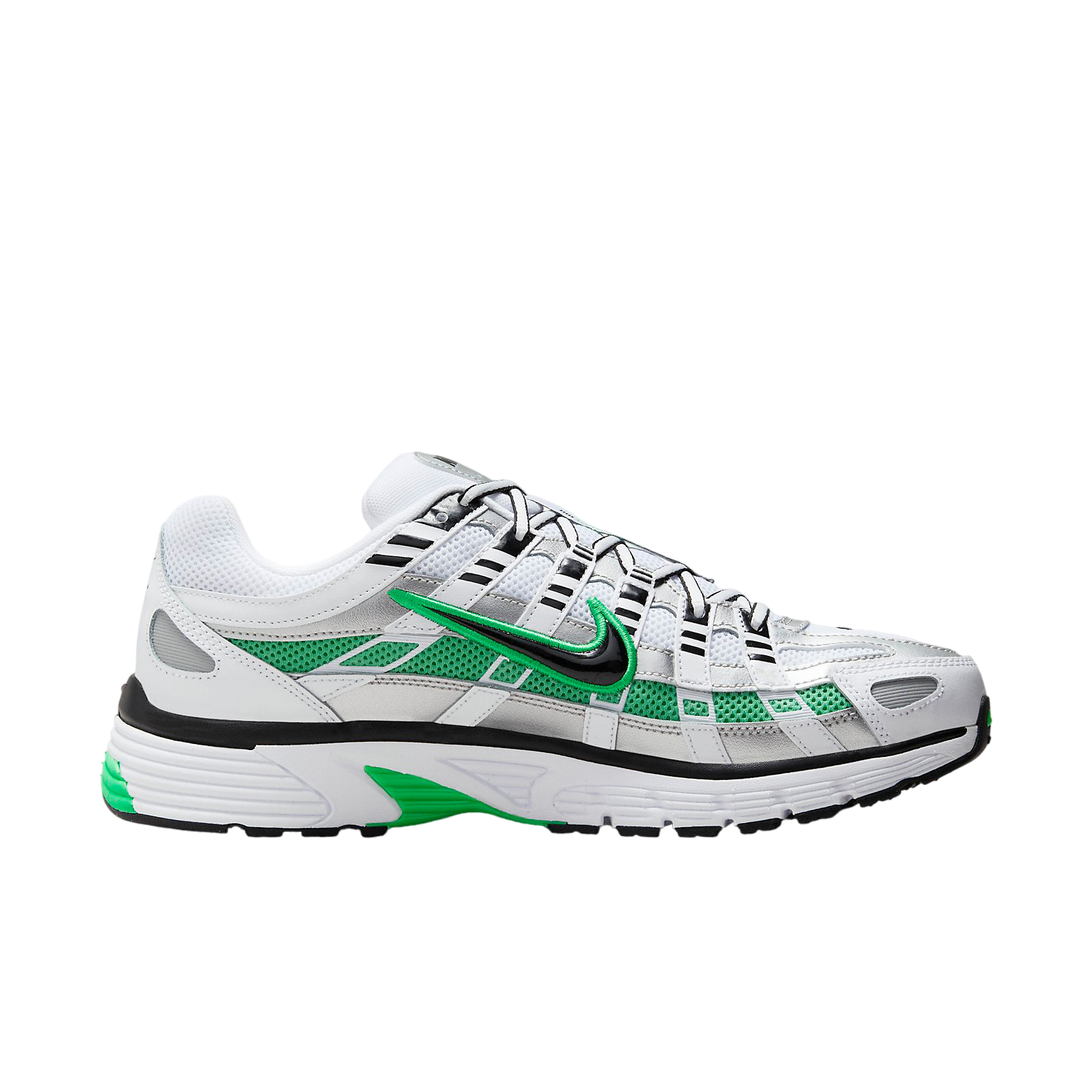 Nike P-6000 Metallic Silver / Spring Green