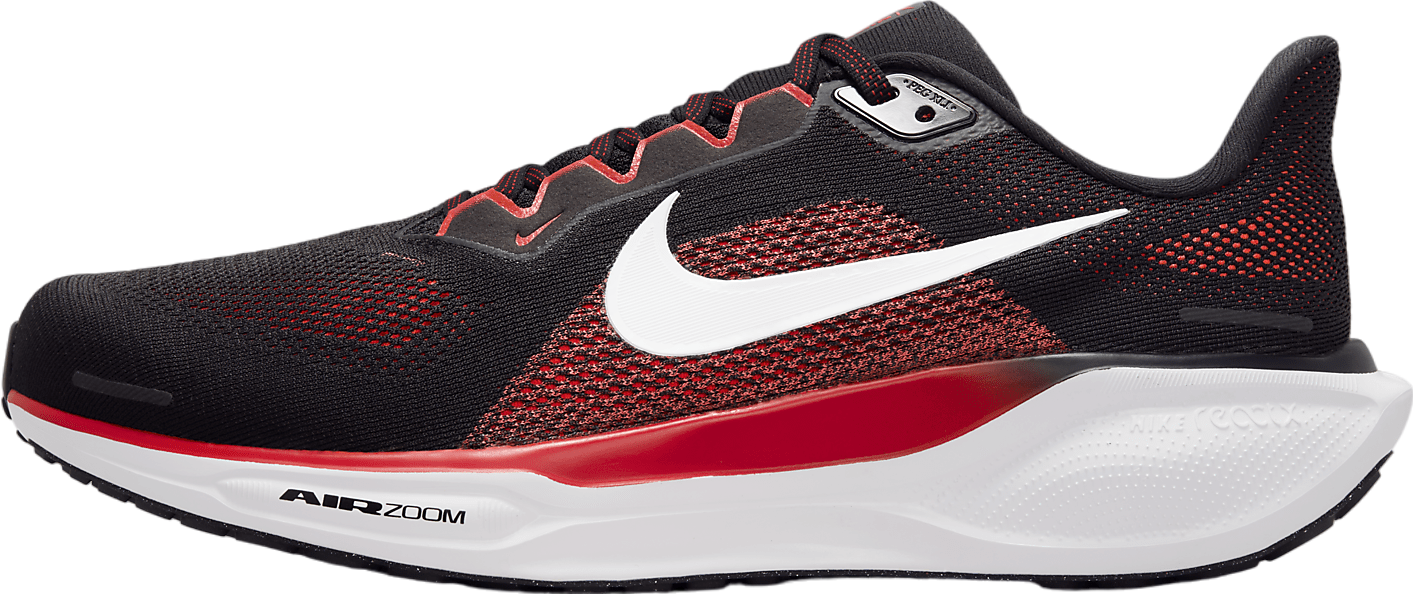 Nike Pegasus 41 Black / Fire Red (Extra Wide)