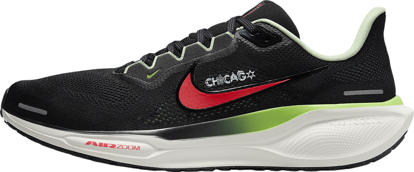 Nike Pegasus 41 Black / Scream Green / Bright Crimson