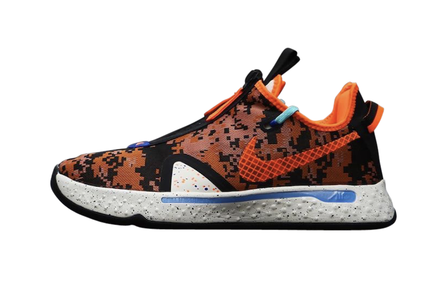 Nike PG 4 Digi Camo Total Orange