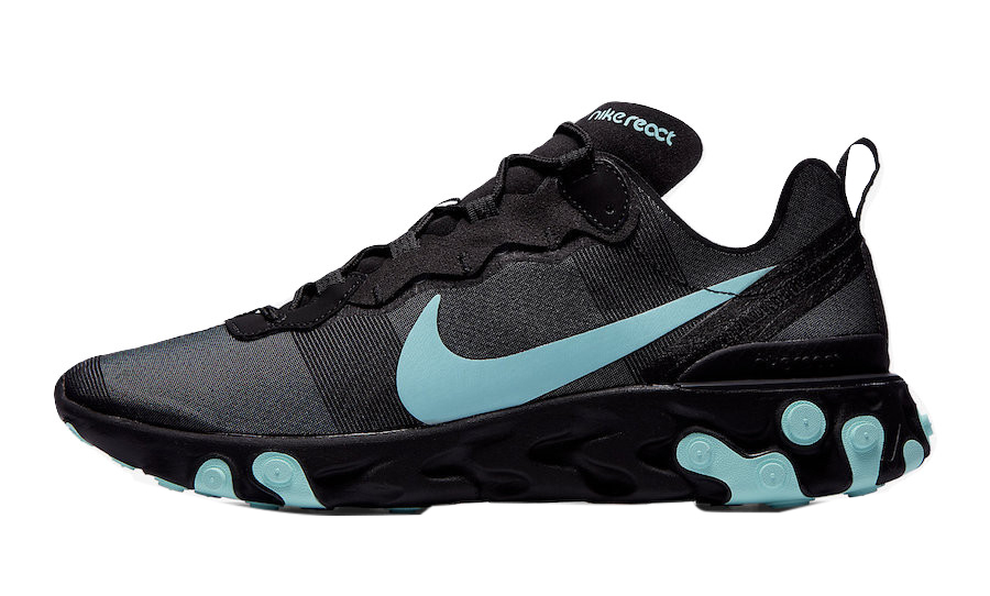 Nike react element 55 premium - black/mineral teal hotsell