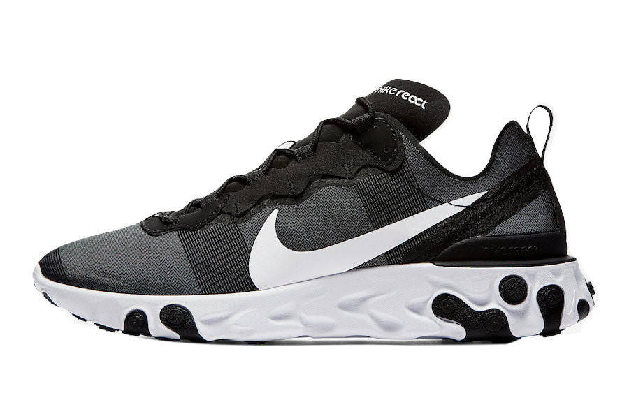 Nike React Element 55 Black White