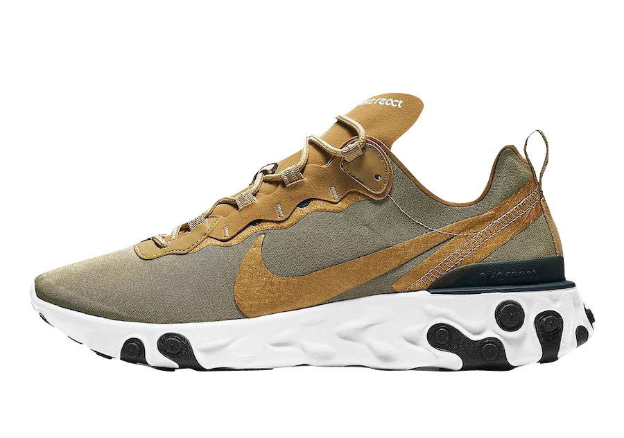 Nike React Element 55 Metallic Gold