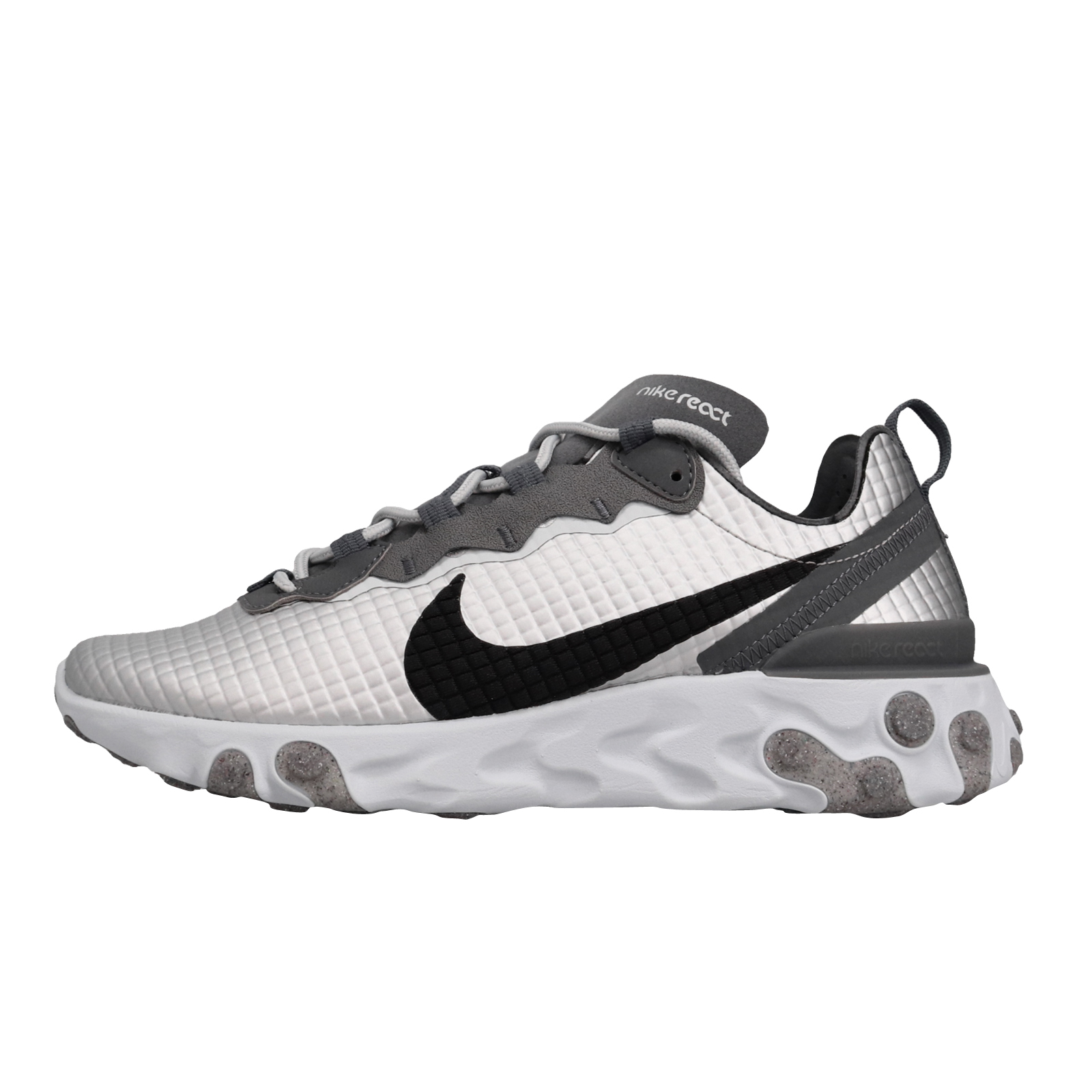 Nike React Element 55 PRM Metallic Silver Black