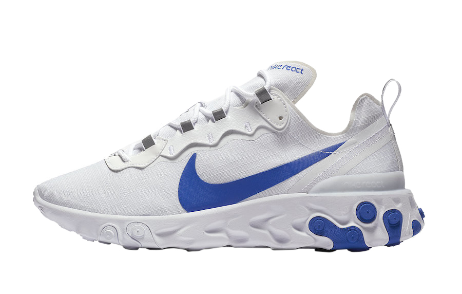 Nike React Element 55 White Game Royal