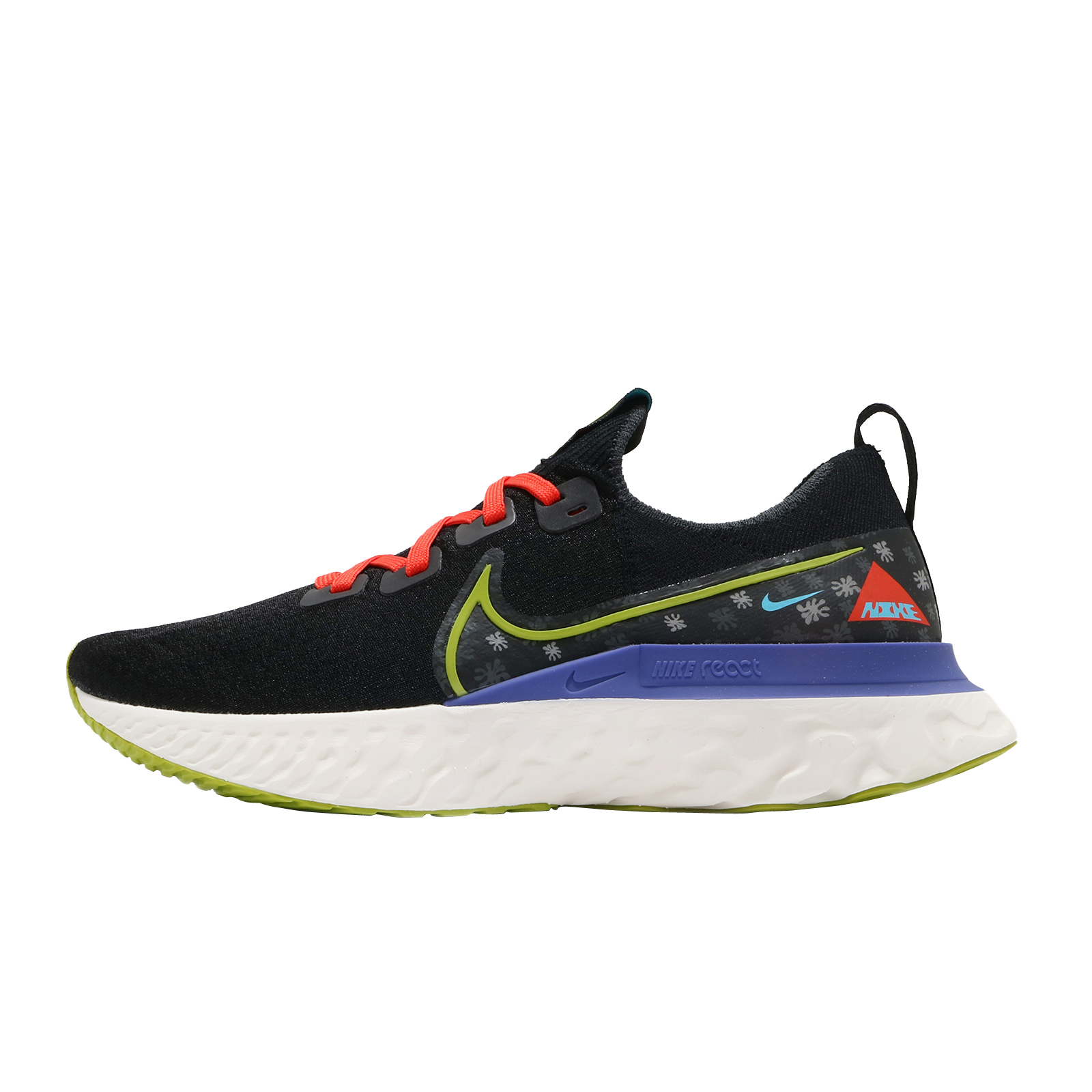 Nike React Infinity Run Flyknit Black Bright Cactus