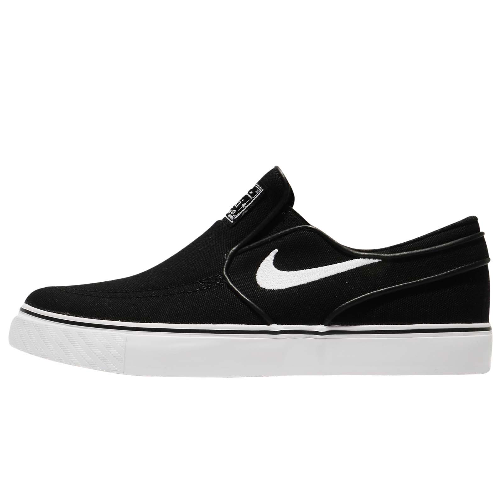 Nike SB Stefan Janoski Slip On Canvas Black White