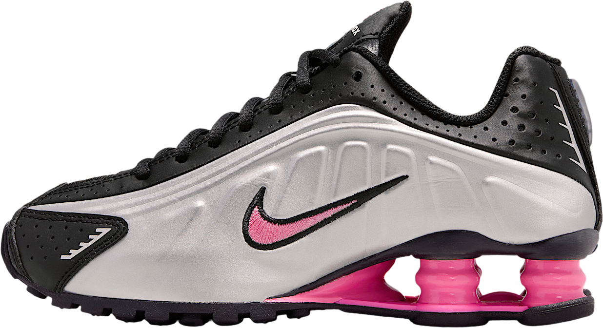 Nike Shox R4 GS Metallic Silver / Black Psychic Blue - Apr 2025